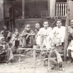 Indische Textilarbeiter Familie