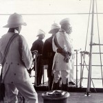 Der Kronprinz an Bord der Gneisenau