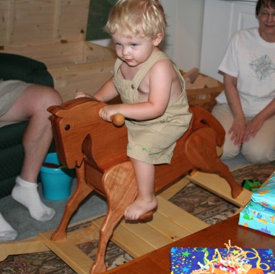 Maple and Cherry Rocking Horse