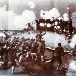Gneisenau041b Gemäldeaufnahme: Japaner stürmen ein Fort