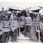 Russische Soldaten in Castriesbay, Sibirien