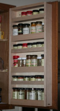 Maple spice rack