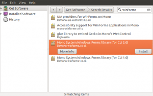 Adding Mono System.Windows.Forms Support