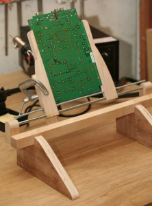 Wooden PCB Clamp, Lifted