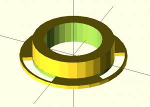 Encoder Wheel, OpenSCAD Arc