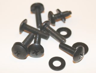 Screws and nylon washers