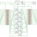 Schematic for 12-channel Bidirectional Logic Level Shifter