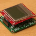 Logic Level Shifter with Nokia 5110 LCD Mounted